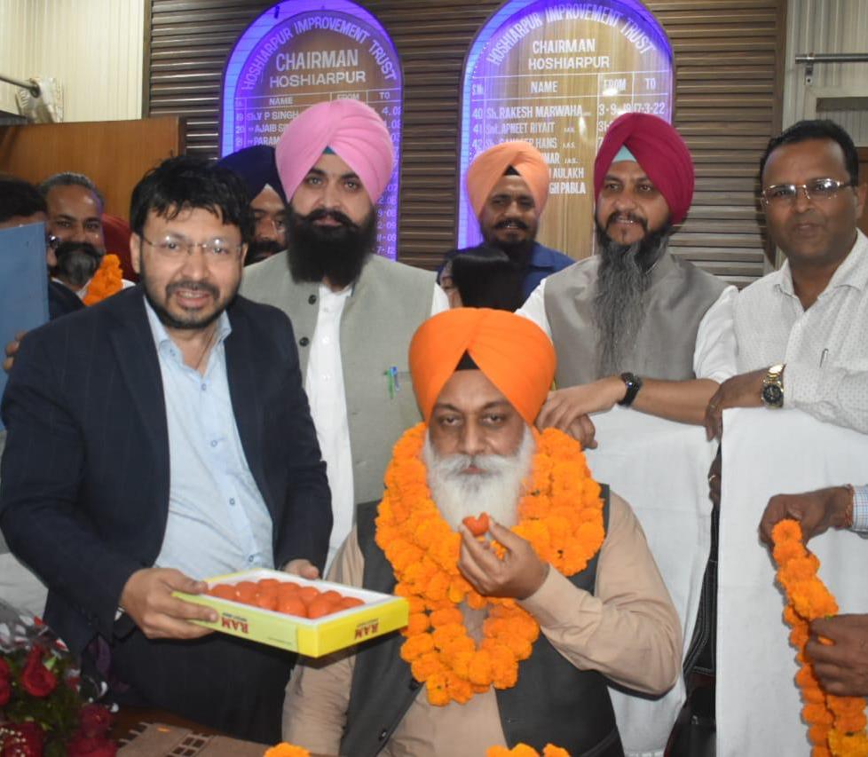 Gurvinder Singh Pabla takes over as Chairman of Municipal Improvement Trust